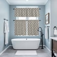 thumbnail image 3 of Beige Gray Dandelion Kitchen Curtains Sets for Windows 36 Inch Length, Farmhouse Botanical Blossom Rod Pocket Window Treatments Tier Curtains and Valances Set for Bedroom/Bathroom, 3 of 8