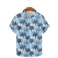 thumbnail image 4 of ZCFZJW Men's Hawaiian Shirt Big and Tall Regular Fit Casual Summer Short Sleeve Floral Button Down Shirts Tropical Holiday Beach T-Shirts Tops Multicolor#15 XL, 4 of 6