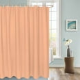 thumbnail image 3 of Fabric Shower Curtain, Peach Coral Solid Color Bathroom Curtain with 12 Hooks Waterproof No Bad Odor Machine Washable Bath Curtains for Bathroom, Spa Room, 66"x72", 3 of 6