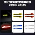 2Pcs Reflective Car Stickers Rearview Stickers Collision Strips