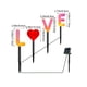 thumbnail image 3 of Luces solares clásicas para el Día de San Valentín, decoración para jardín y patio | Elementos LED navideños con energía solar | Decoración impermeable para patio y jardín, 3 of 7