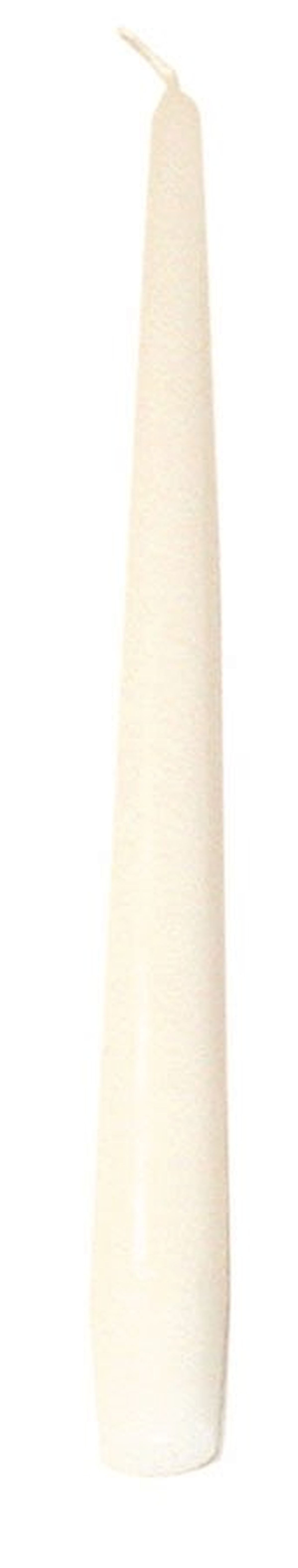 Set Of 12 White Taper Candles