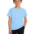 thumbnail image 1 of T-Shirts Amples à Manches Courtes pour Garçons, Hauts Décontractés en Coton Doux à Col Rond pour l'Été, 12 m-9 A, 1 of 4