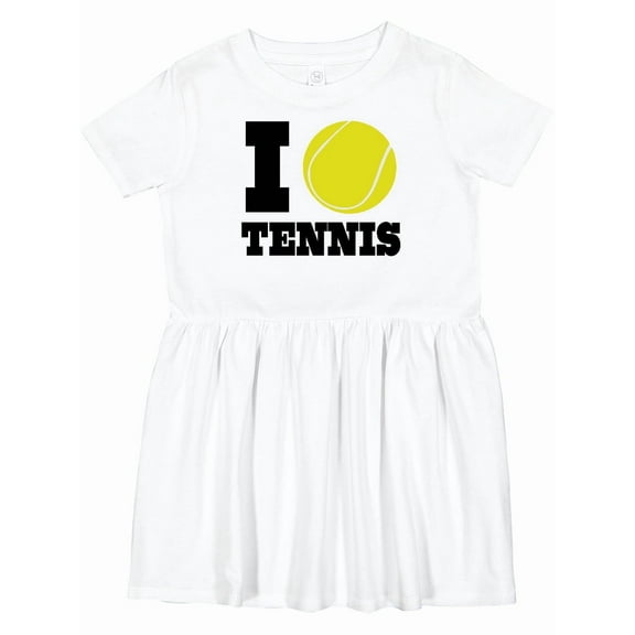 Inktastic Tennis Girls Toddler Dress