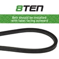 thumbnail image 3 of 8TEN Raw Edge Drive Belt for Murray Simplicity Snapper 037X84MA 37X84 810-CBL2762T, 3 of 4