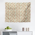 thumbnail image 1 of Leaves Tapestry, Autumn Tones Leaves Abstract Design Printed Illustration, Fabric Wall Hanging Decor for Bedroom Living Room Dorm, 2 Sizes, Marigold Dark Peach, by Ambesonne, 1 of 1