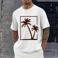 thumbnail image 2 of Momasggi Big and Tall Graphic T Shirts for Men Oversized Short Sleeve Crewneck Shirts Loose Casual Summer Beach Vacation Tees White 4XL, 2 of 6