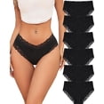 thumbnail image 1 of Bikini Underwear Knowyou Cotton Cheeky para mujer, paquete de 6, 1 of 5