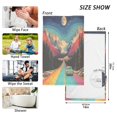 thumbnail image 6 of Yayeee 2 Pack Hand Towels for Bathroom 100% Cotton 16" x 28" Soft Absorbent Kitchen Towel, Colorful Road, 6 of 7