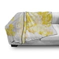 thumbnail image 3 of Yellow and White Soft Flannel Fleece Blanket, Watercolor Art Style Blossoming Wild Flowers Spring Meadow Botany Nature, Cozy Plush for Indoor and Outdoor Use, 50" x 60", Yellow White, by Ambesonne, 3 of 6