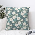 thumbnail image 4 of Pofeuu Flower Print Double-sided plush pillowcase Square Throw Pillow Covers Pillows Cover for Living Room Bedroom Sofa Couch Cushion Cover（No pillow core）-20"x20", 4 of 7