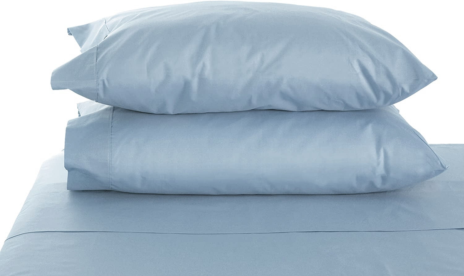 The Great American Store King Size Pillow Cases Solid Light Blue 2 Pack