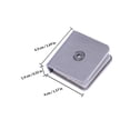 thumbnail image 2 of Luxshiny 2Pcs Stainless Steel Mirror Clips Plated Silver Glass Retainer Brackets for Firm Fixing, 2 of 7