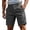Grey, variant on Versatile Casual Shorts for Spring and Summer in Solid Colors | Easywear Comfort Fit | Breathable Lightweight Everyday Leisure Shorts