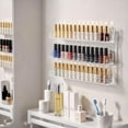 thumbnail image 6 of Acrylic Nail Polish Wall Mounted Holder Paint Organizer Storage Rack Clear 4 Pack Hanging Nail Polish Shelf Floating Wall Mount Hold up to 64 Bottles., 6 of 10