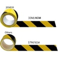 thumbnail image 4 of Cintas de seguridad, cinta de advertencia de peligro, cinta adhesiva negra y amarilla de 33M x 60mm para señal de advertencia, 4 of 5
