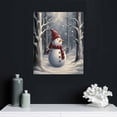 thumbnail image 4 of Nawypu  Christmas Canvas Wall Art Paintings A Cute Snowman With A Red Scarf Decor Gifts 16x20 inch, 4 of 4