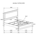 thumbnail image 7 of Caraway Wood Eastern King LED Panel Bed Black, 7 of 7