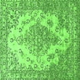 thumbnail image 1 of Ahgly Company Indoor Square Oriental Green Industrial Area Rugs, 7' Square, 1 of 4