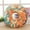 Multicolor b, variant on Round Throw Pillo Cover 16 Inch Donut,Comfortable Soft Plush Funny Food Shaped Pillow Light Weight Seat Pad Cushion for Couch, Chair, Floor, Sofa