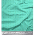 thumbnail image 1 of Soimoi Green Poly Georgette Fabric Geometric Arrow Tribal Print Fabric by the Yard 42 Inch Wide, 1 of 3