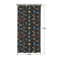thumbnail image 5 of Cartoon Construction Vehicles Trucks Shower Curtain 36"x72" ,Bathroom Decorative Shower Curtains Set with 12 Hooks,Modern Waterproof Washable Shower Curtain, 5 of 6