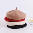 thumbnail image 3 of YooGuoGuo Beret Hats for Girls French Beret Autumn Winter Spring Beret Cap Children Woolen Beret Painter Hat Girls Pumpkin Hat, 3 of 8