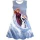thumbnail image 1 of Vestidos de Frozen para niñas de Disney, ropa de princesa para niños, estampado de Elsa de dibujos animados, moda de verano, vestido de Frozen de Disney de 1 a 10 años, 9T Gao Jinjia LED, 1 of 2