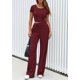thumbnail image 3 of Conjunto de 2 Piezas para Mujer PRETTYGARDEN Pantalones Anchos de Punto Acanalado XL, 3 of 8