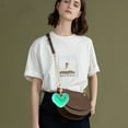 thumbnail image 4 of Coofit Key Chain Fashion Heart Shape Pom Pom Handbag Pendant Purse Charm Phone Charm, 4 of 6