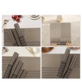 thumbnail image 5 of Unique Bargains 4 Pcs Grid Style Placemats PET Heat Resistant Washable Table Mats Gray, 5 of 6
