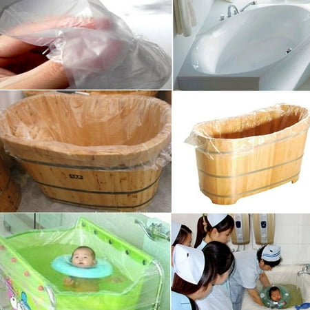 unique bargains 2pcs household plastic bathroom disposable white