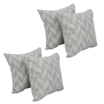 17-inch Jacquard Throw Pillows with Inserts (Set of 4) 9910-S4-ID-096