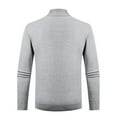 thumbnail image 4 of M-4X Plus Size Turtleneck Sweaters for Men Long Sleeve Big & Tall Sweatshirts Fleece Lined Stretchy Slim Pullover Solid Basic Thermal Warm Sweater, 4 of 4
