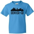thumbnail image 3 of Inktastic Denver Colorado City Skyline Youth T-Shirt, 3 of 5