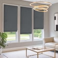 thumbnail image 3 of Washable Room Darkening Cordless Roman Shades for Windows, Double Tone Color Jacquard Textured Woven Polyester Belmar Roman Blind for Living Room/Nursery/Bedroom, 3 of 7