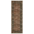 thumbnail image 4 of GlowSol 2'x6' Washable Runner Rug Floral Print Runner Rugs Soft Vintage Distressed Low Pile Non-Slip Bedroom Rugs for Kitchen Laundry, Brown/Brick Red, 4 of 7