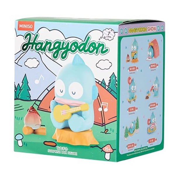 Figuras de anime MINISO Hangyodon, serie para exteriores, modelo de muñeca, juguetes de dibujos animados, lindo modelo de escritorio, adornos, decoración, regalo de cumpleaños