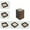 Brown, variant on Jewelry Box Organizer 5-Layer Walnut Wood • Clear Visible Case • Multi-Compartment Trays for Rings, Earrings, Necklaces, Bracelets, Watches • Space-Saving Modern Home Decor Storage Solution