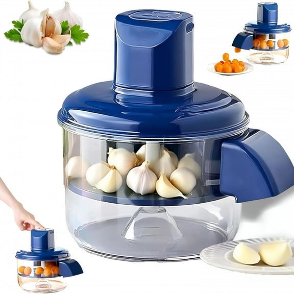 ZEPARO Electric Peeler Machine for Garlic,Grapes&Tomatoes - Rechargeable Automatic Fruit Skin Remover,Gentle Peeling Kitchen Tool with Dishwasher-Safe Parts