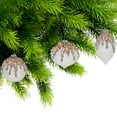 thumbnail image 2 of 8Cm 3 Pc Glass Ornament In Gift Box (Beaded Crystal), 2 of 4