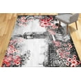 thumbnail image 4 of View Rug, Salon Rugs, Abstract Landscape Rug, Wedding Rugs, Home Decor Rug, Fink Flower Rugs, Bridesmaid Gift Rug, Home Decor, Large Rugs, 1.7'x2.3' - 50x70 cm, 4 of 8