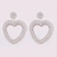 thumbnail image 1 of Pendientes de borlas bohemios Pendientes de dedo Pendientes de piedra de cristal Lon, E1212 Blanco, 1 of 5