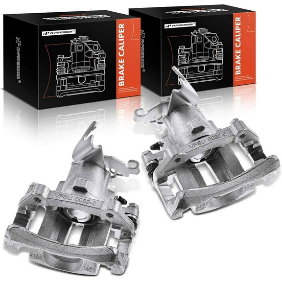 A-Premium Disc Brake Caliper Assembly with Bracket Compatible with Ford Mustang 2005-2014 Rear Side 2-PC Set