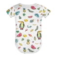 thumbnail image 6 of Watercolor Toucan Baby Bodysuits Tropical Birds Leaves Fruits Short Sleeve Baby Romper for Boy Girl Infant Soft Baby Clothes, 6 of 7