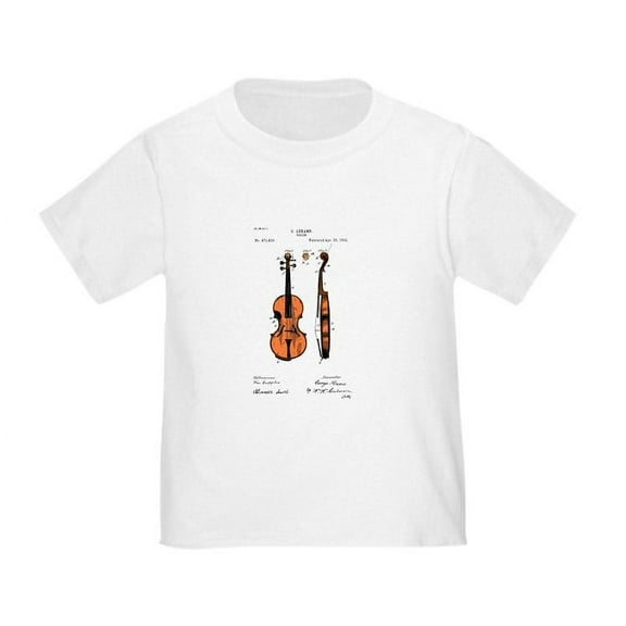 CafePress - Fiddle (Full) Patent Toddler T Shirt - Cute Toddler T-Shirt, 100% Cotton