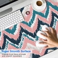 thumbnail image 4 of Long Mouse Pads for Desk,Colorful Geometric Striped Pattern Desk Mats on Top Of Desks, Desk Mouse Pad Extra Large with 3mm Non-Slip Base and Stitched Edge for Gaming,Office,Work,Home 47.3"x23.6", 4 of 6