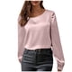 thumbnail image 3 of Camiseta sin mangas para mujer,Blusa informal de manga larga para mujer, cuello redondo, poliéster, largo regular, para uso diario, sopatenor, 3 of 9