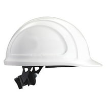Hard Hat, North Zone, Polyethylene, 4 Point Ratchet, Type 1, Class E, White