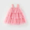 thumbnail image 4 of Leey-World Newborn Clothes Baby Girls Summer Dress Infant & Toddler's Tulle Tutu Floral Dress Lovely Party Princess Dress(Red,2-3 Years), 4 of 9